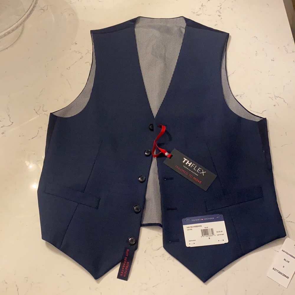 Tommy Hilfiger Navy Blue Vest - TH Flex